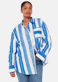 Painted Stripe Oversized Shirt